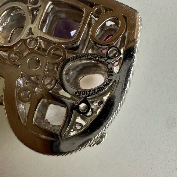 Judith Ripka heart moonstone with Judith Ripka chain - Picture 4 of 5